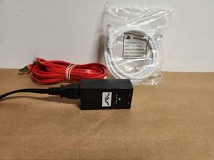 lot 57 image: Ubiquiti Networks UBI-POE-24-S Carrier PoE Adapter with Cables