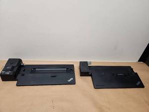 lot 58 image: Lenovo ThinkPad Docking Stations with Keys. One without keys.