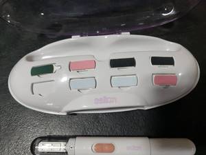 lot 8116 image: Salon Electric Nail File and Buffer Set with Case - Retail $25