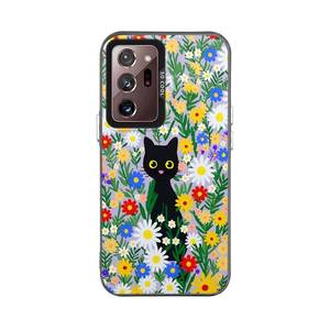 lot 8126 image: OUEAYIEN for Samsung Galaxy Note20 Ultra 4GNote 20 Ultra 5G Case,Slim Fit Thin Women Men Cell Phone Case Cover for Galaxy Note20 Ultra 5 G Samsung Note 20Ultra Note20Ultra 4G LTE Cat Flower - Retail $10