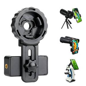 lot 8154 image: Universal Binocular Phone Adapter - 360° Rotation &amp Clip Lock, High-Strength Clamp Fits 16-50mm Eyepieces for BirdwatchingTelescopeMicroscopeSpotting Scope - Retail $16