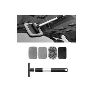 lot 8161 image: Alieemo Car Windshield Cleaner, Microfiber Vehicles Window Cleaning Tool with 3PCS Reusable Cloth Pads, Automotive Washing Interior Exterior Glass Supplies Accessories, Universal Fit (Rectangle) MISSING ONE PAD - Retail $10