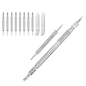 lot 8165 image: Selizo Spring Bar Tool Watch Link Remover Tool Kit with Instruction Manual Watch Band Tool Link Pin Removal for Watch Repair Band Adjustment Replacement Sizing - Retail $7