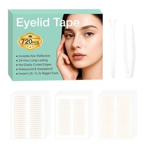 lot 8167 image: 720pcs Invisible Double Eyelid Tape Eyelid Lift for Sagging or Hooded Eyelids, Uneven Lids, and Single Eyelids, Mothers Day Gift - Retail $10
