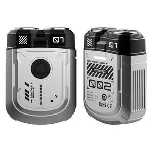lot 8179 image: Mini Shaver, Portable Electric Travel Shaver Razor for Man, Dual Blades IPX7 Waterproof WetDry Shaving Cordless USB C Rechargeable (Gray)