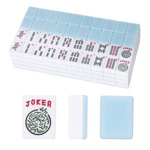lot 8183 image: GUSTARIA American Mahjong Tiles Set,Mahjong Game Set with 166pcs 1.2in Light Blue Tiles (Tiles Only Set) - Retail $84