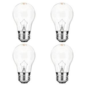 lot 8203 image: Appliance Oven Light Bulb A15 40W High Temperature 500 Degrees Resistant for Refrigerator Over Stove Microwave Range Hood Lava Lamp Replacement Bulb E26 Medium Base 120V Warm White - Retail $8