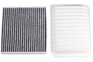 lot 8209 image: 87139-07010 17801-21050 Engine and Cabin Air Filter Combo for Toyota 2009-2019 Corolla 1.8L2009-2014 Matrix 1.8L2006-2018 YarisScion 2008-2014 XDPontiac 2009-2010 Vibe 1.8L 2008 2009 2010-2018. - Retail $15
