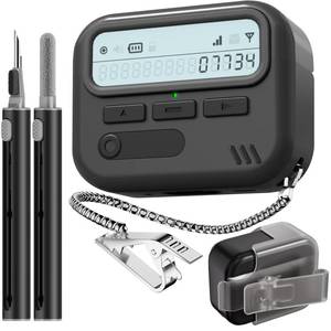 lot 8221 image: (with Safety Lock) Pager Cases Compatible with AirPods Pro 2nd Generation Case Cover with Cleaner Kit,Sturdy Hard TPU Protective for AirPods Pro 2 Charging Case(USB-C)(202320222019) for Men-Black - Retail $11