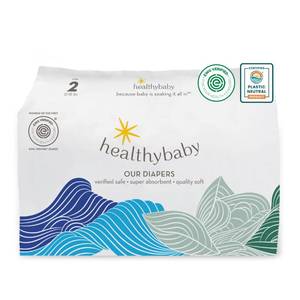 lot 8292 image: Our Diapers  The First EWG Verified & Microbiome-Friendly Diaper  12-Hour Leak Protection  Made with Organic Cotton & Plant-Derived Materials  Totally Chlorine Free  Size 2 (12-18 lbs) 42 Count - Retail $30