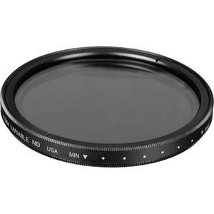 lot 8300 image: Tiffen 77mm Variable Neutral Density (ND) Filter - 2 to 8 Stop Light Control