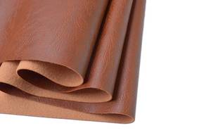 lot 8317 image: Wento Thick Faux Leather Fabric Soft Skin Grain PU Leather for Furniture Cover Reupholster Sofa Chairs Cushions Vinyl Upholstery (1 Yard, Cinnamon Brown) - Retail $20