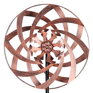 lot 8350 image: Wind Spinners for Yard and Garden Decor, Metal Kinetic Wind Sculptures Perfect for Outdoor Lawn Patio Decoration 63 x 13 - Retail $30