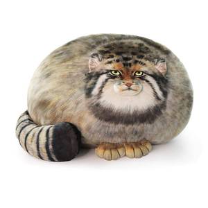 lot 8359 image: Pallas Cat Stuffed Animal, 45cm18inch Steppe Cat Plush Cute Plushies for Girls,Kitten Soft Plush Throw Pillow Doll Big Plush Toy Decoration Doll Gift for Kids, Boys, Girls Birthday Christmas - Retail $23