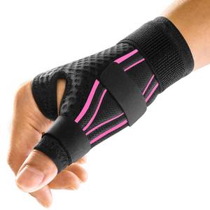 lot 8361 image: FREETOO Ergonomical Thumb Brace Right Hand or Left Hand for Arthritis Pain and Support, Thumb Splint for Trigger Thumb, Thumb Support for De Quervains Tenosynovitis, Fits Palm 7.5-8.5 SM Pink - Retail $19
