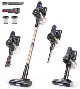 lot 8373 image: NADALY Cordless Vacuum Cleaner, 500W 40KPA Stick Vacuum with 45min Runtime, Anti-Tangle Vacuum Cleaners for Home, 1.5L Dust Cup, Rechargeable Wireless Vacuum for Hardwood Floor Carpet Pet Hair - Retail $90
