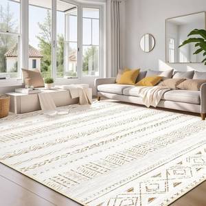 lot 8083 image: Cotiled Area Rug Brown 5x7ft