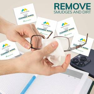 lot 8148 image: Mindful Design Pre Moistened Lens Cleaning Wipes