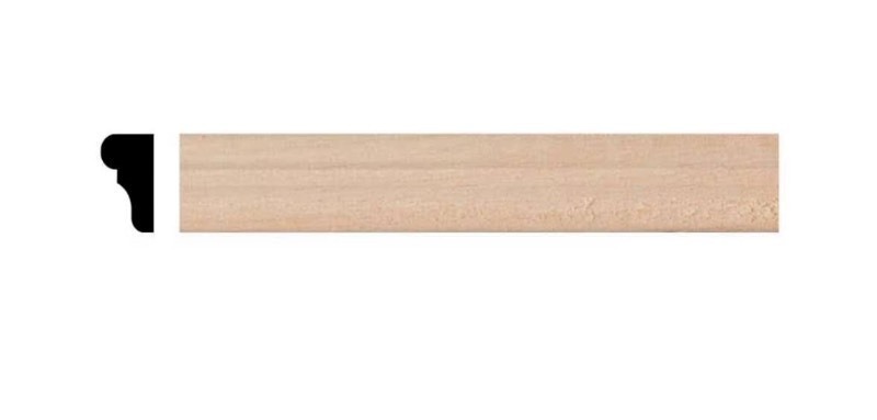 lot 128 image: New (10pc) Alexandria Moulding 14-inch x 716-inch x 4 ft. Unfinished Paintable Stainable Basswood