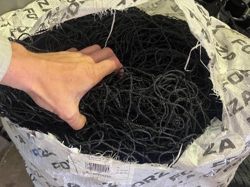 lot 4 image: Huge Black Net - Forza 1 � Sqs - Great for Creating your own Batting Cage, Soccer Goal, Etc  Bag it is in is 3 x 2 In Size
