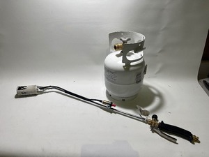 lot 8 image: Flame King Mini Propane Tank W Blow Torch Attachment - 48 see images