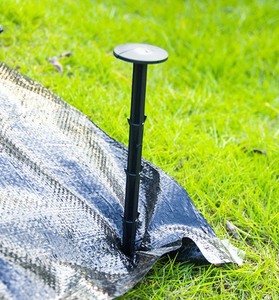 lot 47 image: 50 Pack 4.3 Plastic Stakes for Weed Barrier, Garden & Landscaping  Landscape Fabric Stakes, Edging Spikes, Ground Anchors, Artificial Turf & Camping Tents (Durable Nylon)
