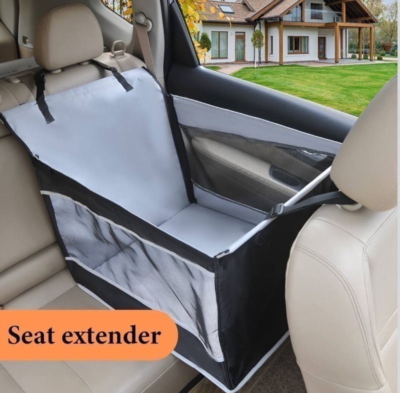 lot 232 image: Adorepaw & Dog Car Seat for Large Dogs, Seat Extender for Car, Giving Your Pets a Comfortable Road Trip Waterproof Materials Will Keeps Your Car Clean