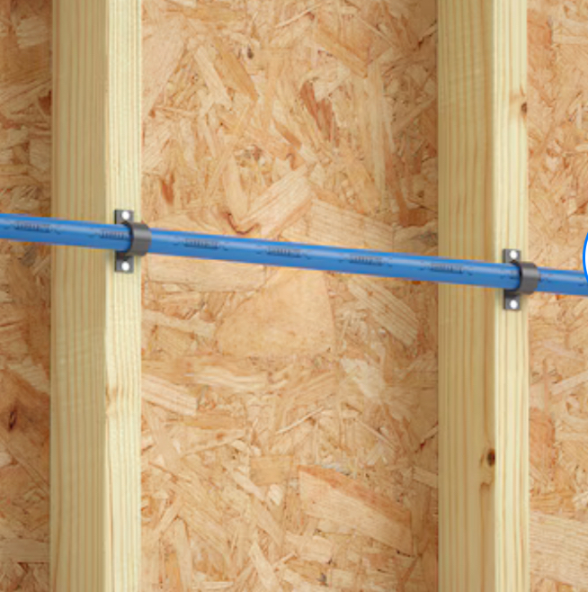 lot 128 image: Bundle of 5 SharkBite 12-in x 10-ft Blue PEX-B Pipe