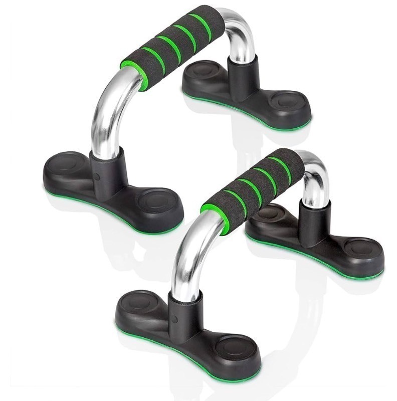 lot 349 image: Mazzello Steel Push Up Handles for Floor - Portable Push Up Stands for Strength Training - Lightweight 1.3 lbs - Non-Slip Exercise Equipment for Men and Women - Compact Push up Bars to Take Anywhere