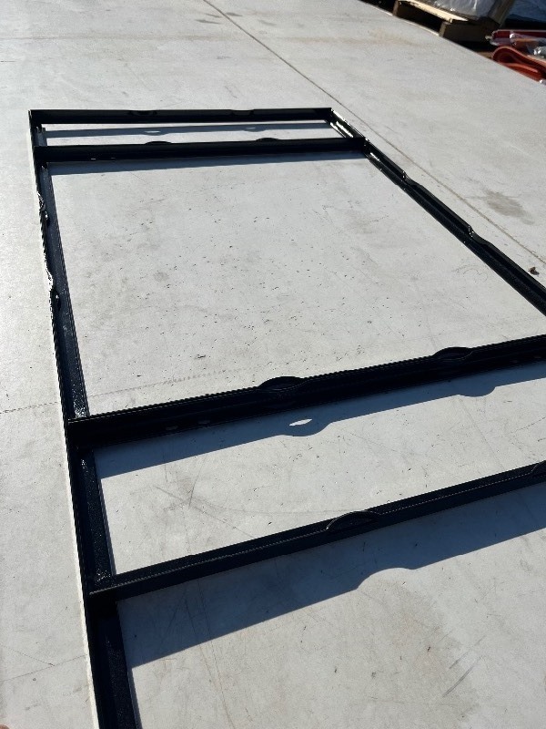 lot 287 image: Heavy Duty 4 x 2 Black Steel Yard Sign Frame - At any Sign & Put it in the Ground