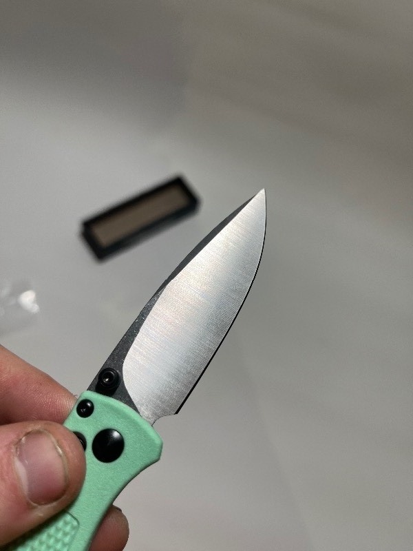 lot 371 image: Quality Steel Blade Pocket Knife - Teal Handle