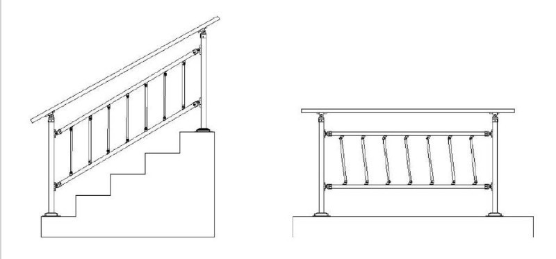 lot 5 image: Vevor IRON HANDRAIL MODEL D3602-4