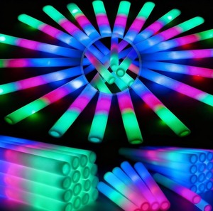 lot 9 image: HONLYNE 44 PCS Foam Glow Sticks with 3 Modes Colorful Flashing, Foam Light Up Sticks, LED Light Sticks, Glow Sticks Party Pack for New Year, Wedding, Raves, Concert, Christmas