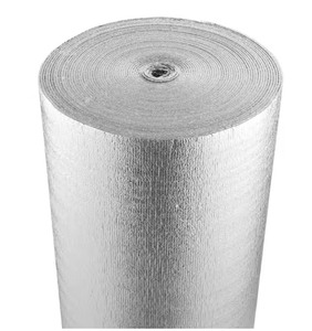 lot 27 image: Double Bubble Reflective Insulation Roll 48 in. x 100 ft. Woven Fabric Radiant Barrier, 6.5 Mil Aluminum Foil PE Heat Shield
