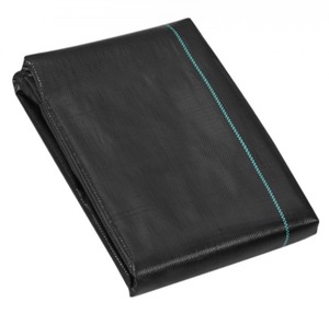 lot 56 image: Weed Barrier Landscape Fabric, 3 x 75 FT Heavy Duty Garden Weed Fabric, Woven PP Weed Control Fabric, Driveway Fabric, Geotextile Fabric for Landscaping, Ground Cover, Weed Blocker Weed Mat, Black