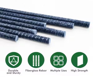 lot 322 image: 12 in. x 84 in. #4 Black Nature Surface FRP Rebar (6-Pack) - Great Utility Pieces