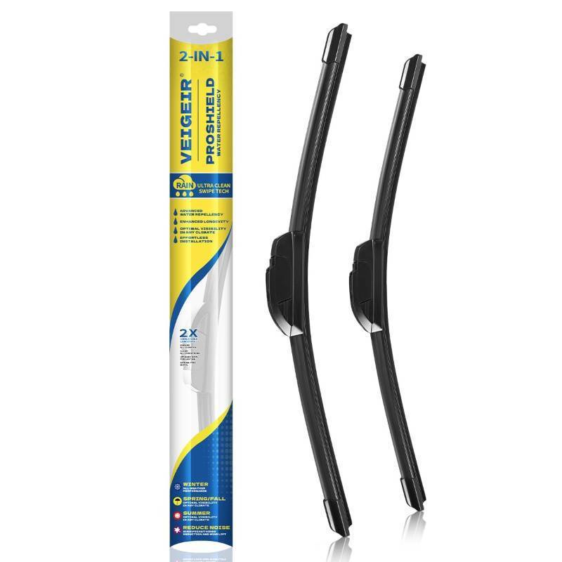 lot 4642 image:  VEIGEIR 22 inch  22 inch Windshield Wiper Blades Compatible with F150 2022-2009,Silverado 1500 2022-2000,Sierra 1500 2022-2019,RAM 1500 2015-2013 Original Equipment Automotive Replacement 2 Pack