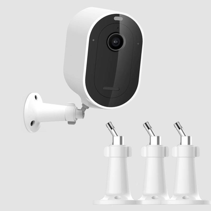lot 4702 image: 3 Pack Security Camera Wall Mount for Arlo Pro, Arlo Pro 2, Arlo Ultra, Arlo Pro 3, Arlo Essential Spotlight Camera, Adjustable Security IndoorOutdoor Mounting Bracket