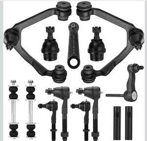 lot 1750 image: 4WD Front Upper Control Arm with Ball Joint for Ford F-150 F-250 Lincoln Navigator Expedition 1997 1998 1999 2000 2001 2002 14pcs Suspension Kit K8722T K8724T