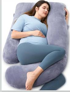 lot 1776 image: Momcozy Pregnancy Pillows for Sleeping, U Shaped Full Body Maternity Pillow with Removable Cover - Support for Back, Legs, Belly, HIPS for Pregnant Women, 57 Inch Pregnancy Pillow for Women, Grey