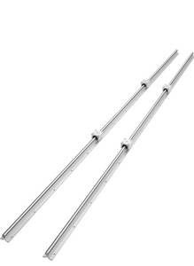 lot 1792 image: VEVOR Linear Rail, 2 PCS SBR 20-2200mm, Linear Guideway Rail, and 4 PCS SBR20UU Square Type Carriage Bearing Blocks, Linear Guide Rails for Automated Machines Equipments and DIY CNC Routers - Retail $100