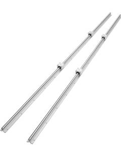 lot 1794 image: VEVOR Linear Rail, 2 PCS SBR 20-2200mm, Linear Guideway Rail, and 4 PCS SBR20UU Square Type Carriage Bearing Blocks, Linear Guide Rails for Automated Machines Equipments and DIY CNC Routers&nbsp- Retail $100