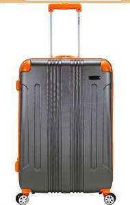 lot 1797 image: Rockland London Hardside Expandable Spinner Wheel Luggage, Checked Large 28, Charcoal