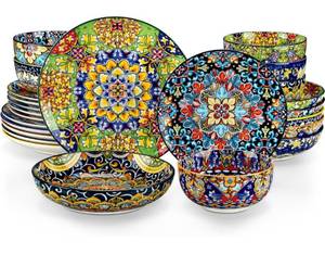 lot 1820 image: vancasso ceramic 24 piece dinner set