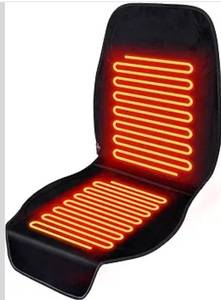 lot 1907 image: Seat Covers Black Crystal Fleece, 48 x 21 Inch, Extra Large Seat Cushion Luxury Crystal Fleece Anti-Slip Design