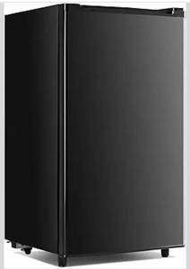 lot 1911 image: NEWBULIG Mini Fridge with Freezer 3.2 Cu.Ft Small Refrigerator for Office, Dorm, Small Fridge with Adjustable Thermostat, Energy Saving, Singel Door, Black