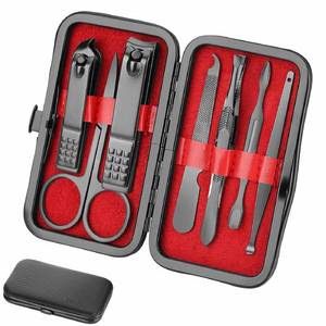 lot 1965 image: Manicure set Men Personal Care Tools Accessories Finger and Toe Nail Clippers Set Professional Manicure Pedicure Kit With Travel Case Nail Grooming Kit Gifts for Men Women Father Mother