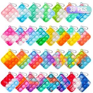 lot 7428 image: Pop Fidget Toys Bulk Its Party Favors for Kids 4-8 8-12 30 Pack Mini Pop Keychain It Small Fidgets for Classroom Prizes School End of Year Student Gifts from Teacher Birthday Goodie Bag Stuffers