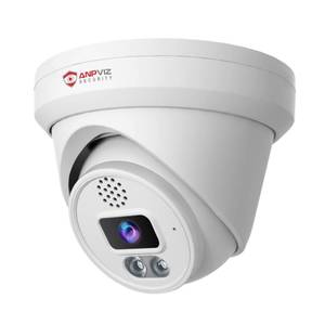 lot 7446 image: Anpviz 6MP PoE Camera, Turret 6MP UltraHD IP Camera Outdoor with Mic & Speaker, 100FT Smart Color Night Vision, PoE Security Cameras with AI Human Vehicle Detection, MicroSD Slot (U Series)