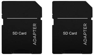 lot 7454 image: TF to SD Card Adapter, MicroSD to SD Converter for Cameras, Laptops, and Raspberry Pi, 2 pieces